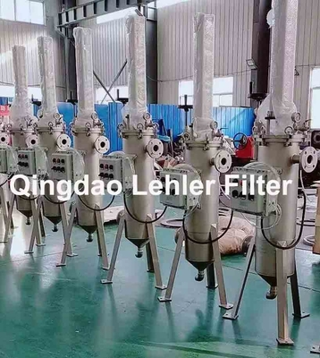 고성능 내부 스크래퍼 LFN219 Pneumatic Scraping Self Cleaning 스테인리스 스틸 304 필터 용기